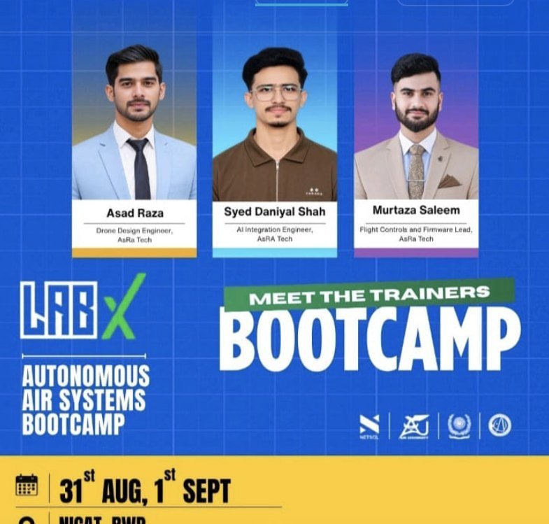 Meet the trainers — Autonomous Air Systems Bootcamp poster